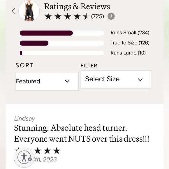 nha khanh Taelyn Gown size 6 women’s wedding guest dress formal hi low dress - Picture 11 of 12